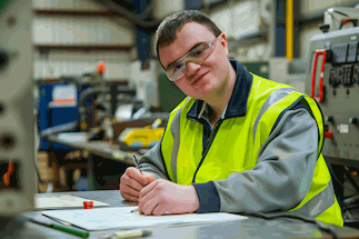 Engineering worker with special education needs